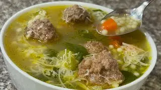 💥SOPA 🍲 de BODA ITALIANA 🇮🇹📌ITALIAN WEDDING SOUP