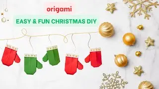 DIY Christmas Origami Mittens 🎄 | Cute, Easy & Festive