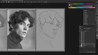 First speed drawing. Doodle Warriors studies 10x