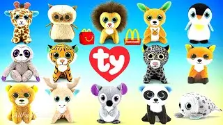 McDONALD'S TY TEENIE BEANIE BOO'S HAPPY MEAL TOYS FULL SET NEXT DISNEY PRINCESS STAR WARS MAY 2021