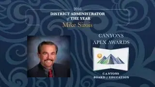 Mike Sirois - Canyons District Administrator of the Year