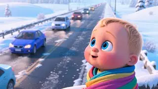 Baby Moose Glacier Rail 🚞❄️🦌 | Learn Vehicles and Nature for Kids | Fun Educational Song