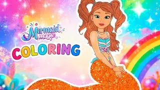 Create a Glitter Mermaid! Your DIY Coloring Guide! ✨
