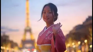 Do you like ViralCrossover Kimono Girl &times; Eiffel Tower?