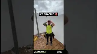 ICF BRACING 🚨 #icf #bracing #constructiontips #wallconstruction #concreteconstruction #homebuilder
