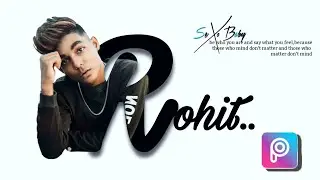 Name Text Photo Editing | Latest Letter Portrait Effect In PicsArt | Viral Name Text Photo
