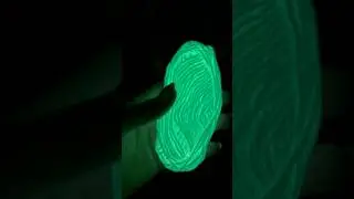You guys!!!!! I have some glowing in the dark yarn 😱 I am OBSESSED!!!!!!!! #crochet #glowing #yarn