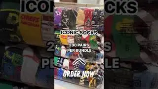 🔥ICONIC SOCKS Wholesale (Brand New) 200pairs per bundle 🧦 #WhiteSack #VIPSack #JKsack
