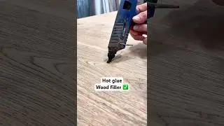Hot glue wood filler #shorts