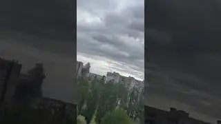 Ukrainian HIMARS strike on Russian military target. Spot the rocket falling on the left hand side.