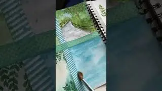 landscaoe #watercolor #easywatercolor #watercolorforbeginners #howtopaint #easypaint #art #shorts