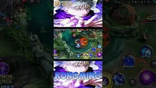 KONGMING x Satoru Gojo Best Jungler 100% FULL DAMAGE One Combo Delete Enemy #kongming #hok