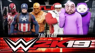 WWE2K19- The Chubby Squad VS The Superhero Squad (Must Watch)