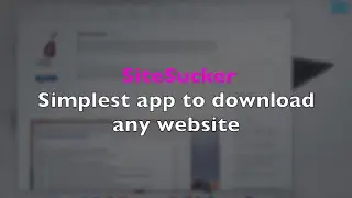 Simplest way to download website offline | Site sucker | short clip