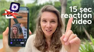 Создавайте видеореакции на iPhone за 15 секунд | Быстрее, чем CapCut