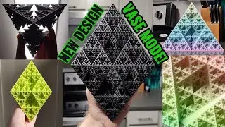 New Sierpiński Triangular Bipyramid Fractal Print Timelapse (Vase Mode) &ndash; Unique FDM 3D Print Design