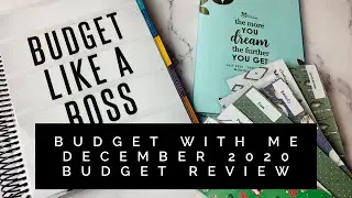 December 2020 Budget Review | The Budget Mom Workbook | Cash Envelopes