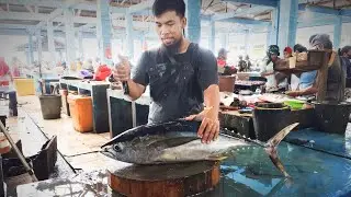 ✨️✨️Expert in the market show an easy way to cut tuna || amazing !!
