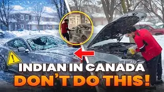 Mustang GT in Snowstorm 😱 | One Mistake Can Crack Your Windshield&rdquo;🇨🇦