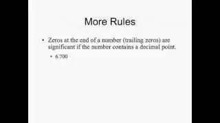 Significant Figures