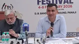 Goan Reporter:National book trust, INDIA Press Conf on Goa Book Festival. Kiran Thakur, Yuvraj Malik