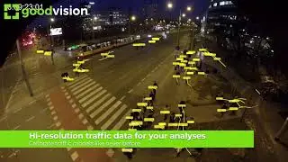 Goodvision pedestrian traffic video analytics in low light conditions