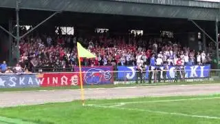 Kibice Wisły Kraków wspierają Unię Tarnów