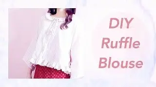DIY Ruffle Blouse / 服作り / 옷만들기 / 手作教學 / Costura / Sewing Tutorialㅣmadebyaya