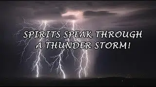 SPIRIT SPEAKS using heavy thunderstorm audio & Krisp A.I. 