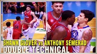 DOUBLE TECHNICAL kay SHWAN GLOVER at ANTHONY SEMERAD MATAPOS MAGKAINITAN, VERBAL ALTERCATION