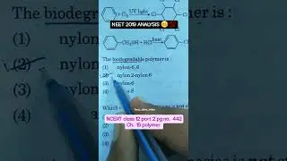 Neet 2019 #chemistry question ncert line #neet2023 #mbbsmotivation #mbbs #shorts #neet2019