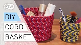 DIY - How to make a cord basket