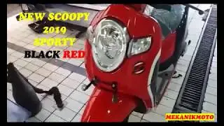NEW SCOOPY 2019 sporty black red