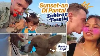 SUNSETAN DI PANTAI PETITENGET BERSAMA BOJO RUSIA! RAYNER SENENG MAIN PASIR, MOCHI SENENG MANTAI🏝️🌅