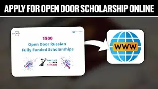 How To Apply For Open Door Scholarship Online 2025! (Full Tutorial)