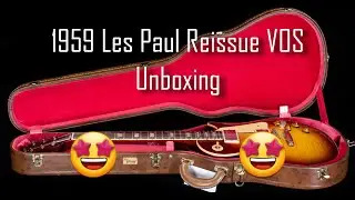 GIBSON CUSTOM SHOP 1959 LES PAUL STANDARD ПЕРЕИЗДАНИЕ VOS Распаковка