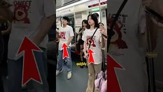 The funniest passenger on the subway.#funny #shorts #funnyvideos