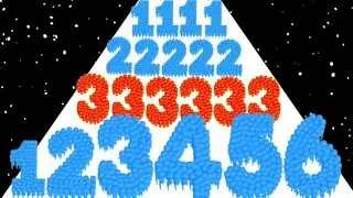 crowd Number Run 3D (VS) Ball run 2048 - Level up number ( ASMR gameplay ) math games, max levels