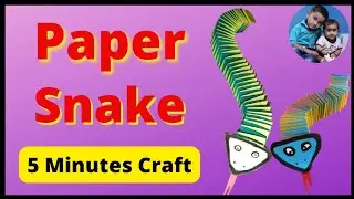 #PaperSnake #Easy paper snake craft for kids #papercraft #snake for kids #craft @JominJomal