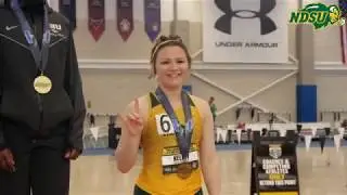 Bison Women Capture 13th Consecutive Summit League Indoor Title