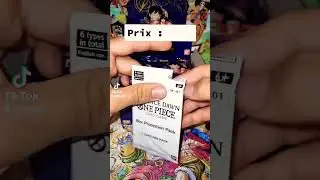 Premier short sur l'ouverture d'un display One Piece on commence par le booster de promo #onepiece