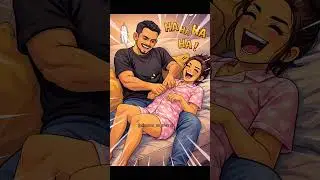 Couple Tickling Turns Awkward 🤭😂 | Funny Married Life Short   #comedycouple #funnycouple