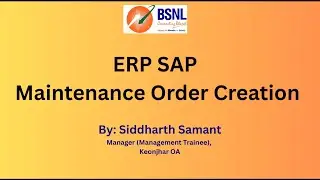 Creation of Maintenance Order in SAP