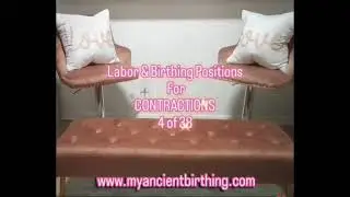 Labor & Birthing Positions for CONTRACTIONS - 4 of 38 - Sitting with Husband's Support on Bench etc