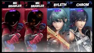 Super Smash Bros Ultimate Amiibo Fights  &ndash; Request #18238 Ribbon Girl & Spring Man vs Byleth & Chrom