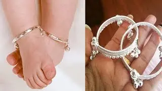 New Silver Baby Anklet Designs || Latest Baby Payal Designs Images