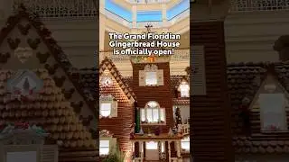 Grand Floridian Gingerbread House is OPEN 🎁✨ #christmas #disneyworld