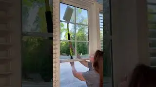 #shorts Second-story exterior window cleaning hack using the Simple Sc