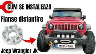 Cum se instaleaza Flanse distantiere pe Jeep Wrangler JK