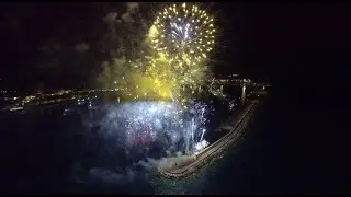 GALLIPOLI AERIAL VIEW - volo di ferragosto con i fuochi d'artificio